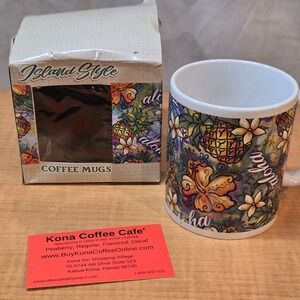 Island Style Coffee Mug KC Hawaii Aloha Microwave dishwasher Safe
